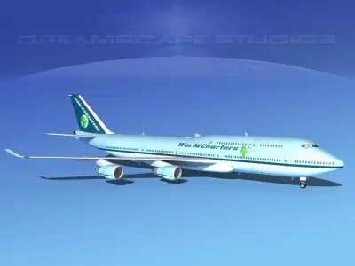 Boeing 747-8I World Charters 3D model