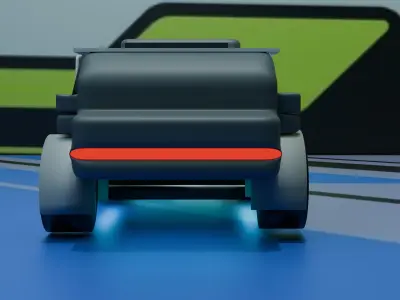 concept suv car Low-poly 3D model