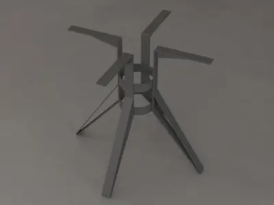 ROUND COFFEE KITCHEN TABLE BASE - BALASAGUN LAGARI TABLE BASE Free 3D model