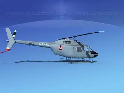 Bell OH-58B Peruvian Navy 3D model