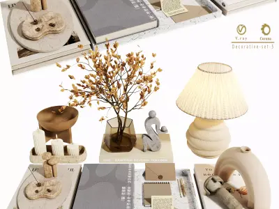 Decorative set 005 Free 3D model