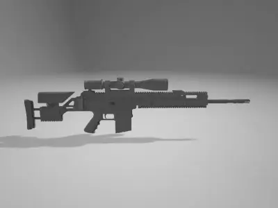 SCAR20-CS2-CounterStrike2 3D Model Free 3D model