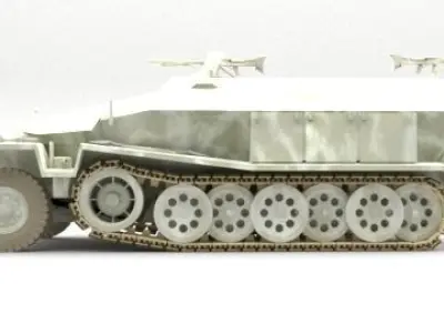 Tracked wagon 3D model