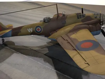 Martin 187 Baltimore Mk-3 - A-30 3D model