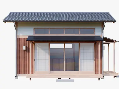 Japanese Style Small House 3D model