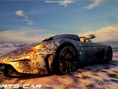 Sports Car VOL 1 Low-poly 3D model