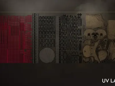 Gameready Buddha Statue Low-poly 3D model