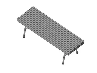 Transit Bench by Gus Modern Free 3D model