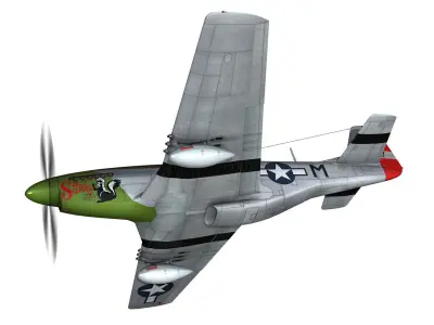 North American P-51D Mustang - Stinky 3D model