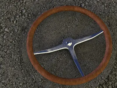 Steering Wheel 4K Free 3D model