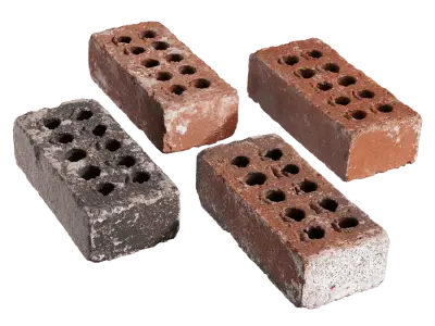  Worn Dark Clay Mountain Bricks Model 