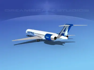 McDonnell Douglas MD83 Austral Airlines 3D model