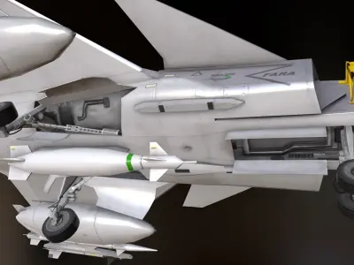 JAS 39 Gripen - Lowpoly Low-poly 3D model