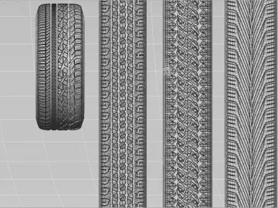 Tire car 3D Model  3D model