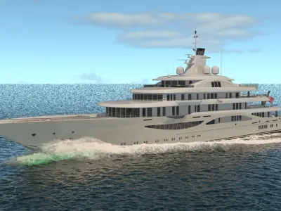 Alaiya Superyacht Dynamic Simulation 3D model