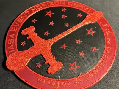 Red IASA Event Horizon Wall Plaque 3D print model