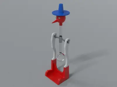 laos Drinking Bird Low-poly 3D model