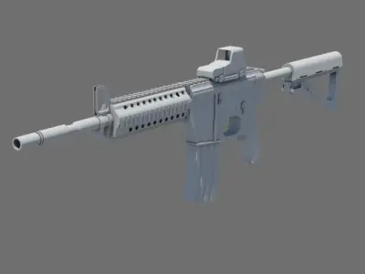M4A1 Eotech 553 3D model