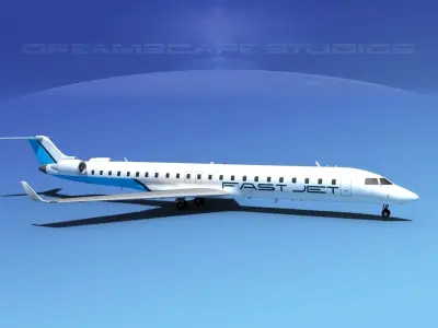 Bombardier CRJ900 Fast Jet 3D model