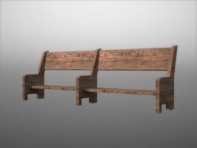 Viking Church Low-poly 3D model