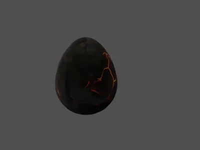 Ancient Dragon Egg Volcanic Core   3D model