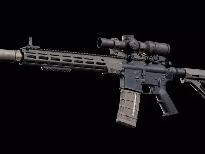 M4 URGI Low-poly 3D model