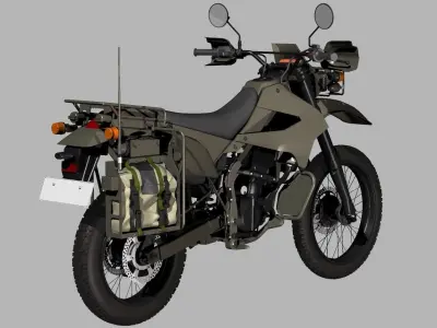 JGSDF Reconnaissance motorcycle 3D model