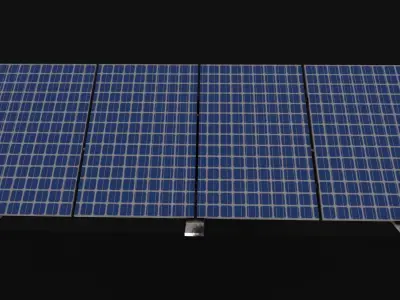 Solar Panel Low-poly 3D model