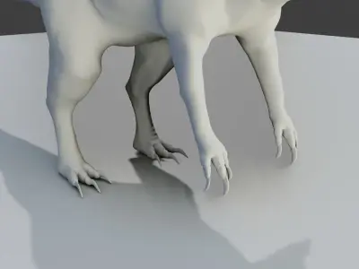 Spinosaurus dinosaur base mesh 3D model