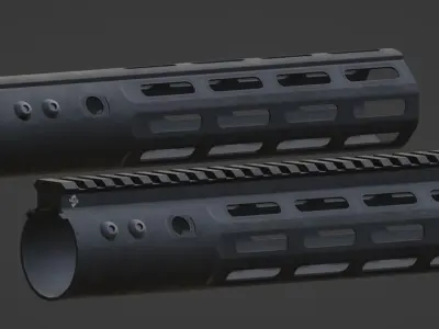 ALG Defence Handguards Low-poly 3D model