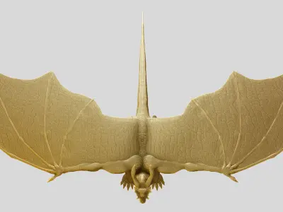 Dragon hi poly 3D model