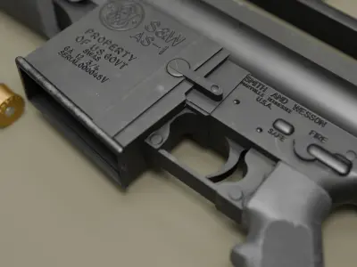 AS-1 Shotgun Free low-poly 3D model