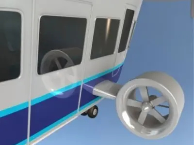 Blimp hot air balloon 3D model