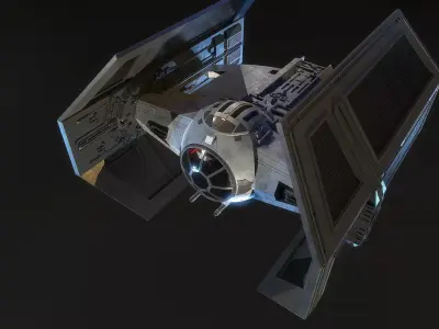 Darth Vader Tie 3D model