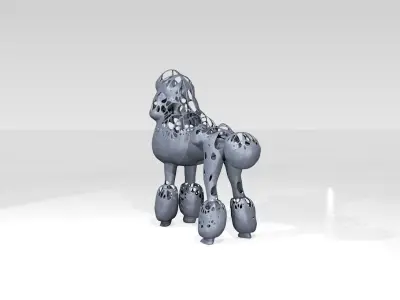Poodle Dust Voronoi 3D model