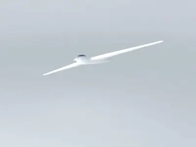 AEROPLANE plane flying in sky Free 3D model