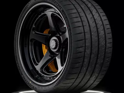 Michelin Pilot Sport 4S 355 25 ZR21 107Y 3D model
