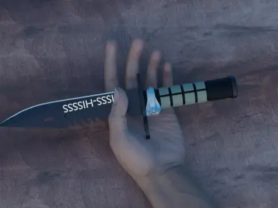 3D M9 Bayonet Cobra 3D model