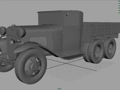 GAZ AAA TRUCK WINTER 3D model