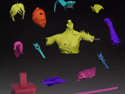 Bai wuchang - WUCHANG Fallen Feathers Bust Figure Free 3D print model