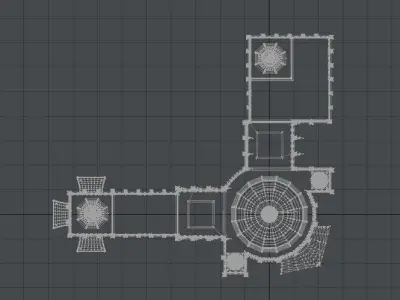 Middle Eastern Clubhouse 3D model