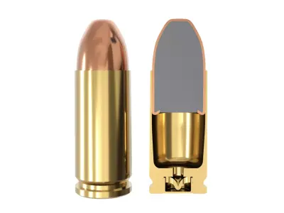 9x21 cartridge 3D model