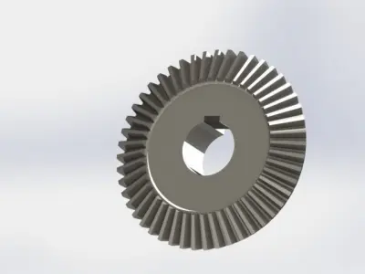 Meshing Gears - Gear Mechanism 3D model