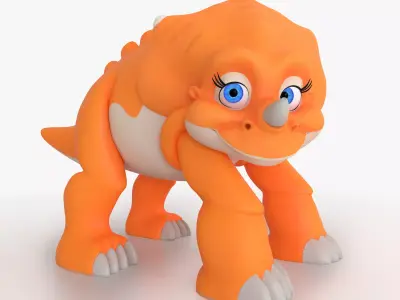 Cera Triceratops Free low-poly 3D model