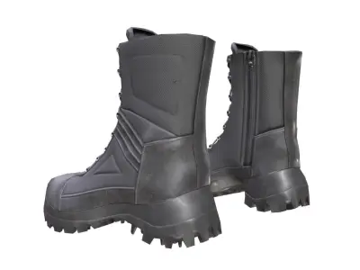 Military Boots 6 - All MH Bodies - UE5 Skeletons - Rigged Low-poly 3D model