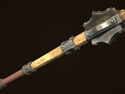 Mace 15 Low-poly 3D model