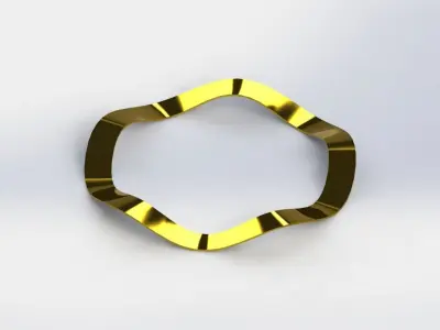 Pressure Washer Diameter 28 x 025 mm - Arruela de Pressao 3D model