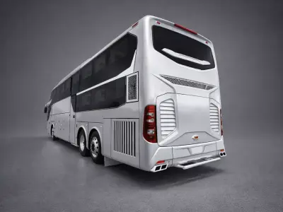 Patriot El Grande Bus 3D Model Low-poly 3D model