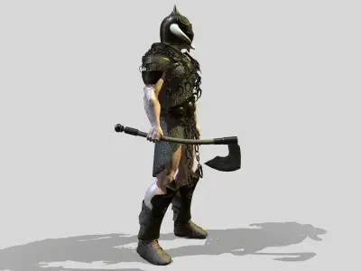 Ancient Warrior Low-poly 3D model