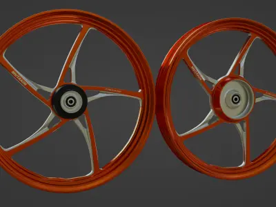 Mutakkin Rims Velg Low-poly 3D model